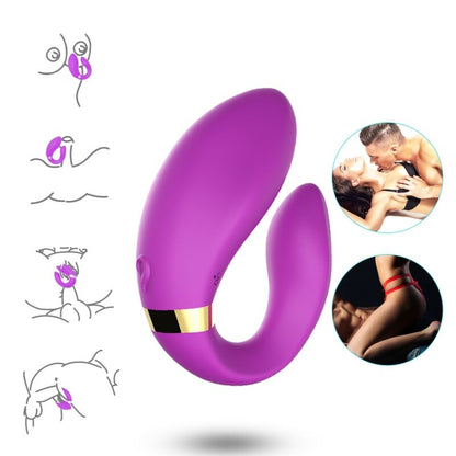 Armony Crescent Vibrator For Couples Remote Control Purple | Niks.fi verkkokauppa