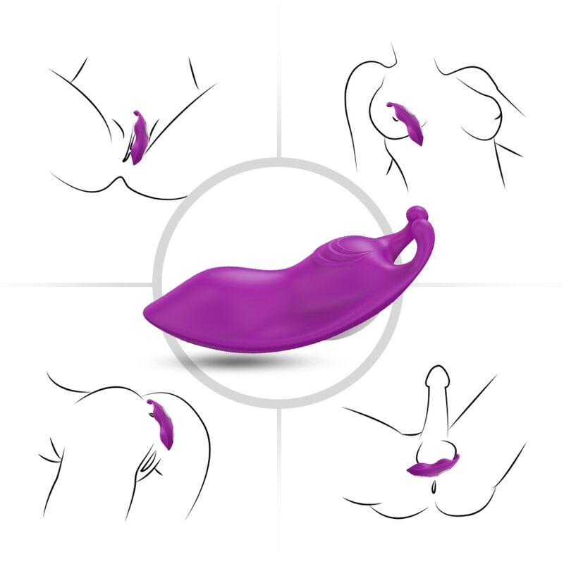 Armony Honeybee Wearable Panties Vibrator G-Spot Remote Control Purple | Niks.fi verkkokauppa