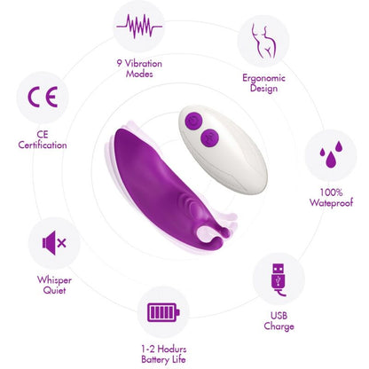 Armony Honeybee Wearable Panties Vibrator G-Spot Fuchsia Free App | Niks.fi verkkokauppa