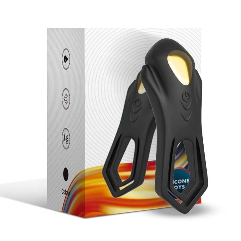 Armony Roadster Vibrator Double Ring Remote Control Black | Niks.fi verkkokauppa