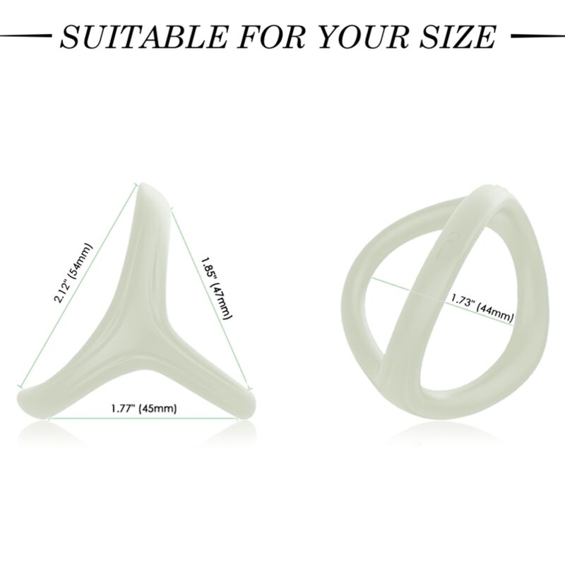 Armony Tresor Double Silicone Ring Luminous | Niks.fi verkkokauppa