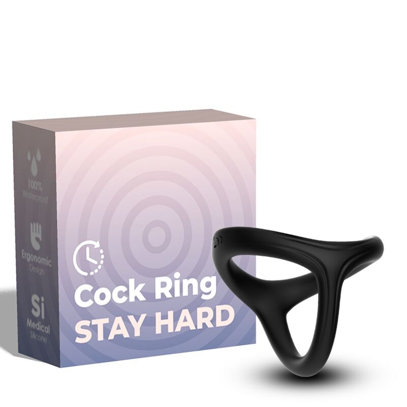 Armony Tresor Double Silicone Ring Black | Niks.fi verkkokauppa