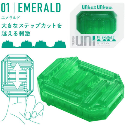 Tenga Uni Emerald Masturbator Thimble | Niks.fi verkkokauppa