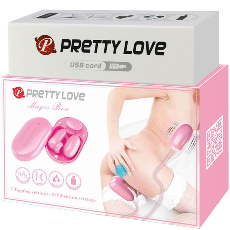 Pretty Love Magic Box Vibrating Bullet & Pink Stimulator | Niks.fi verkkokauppa