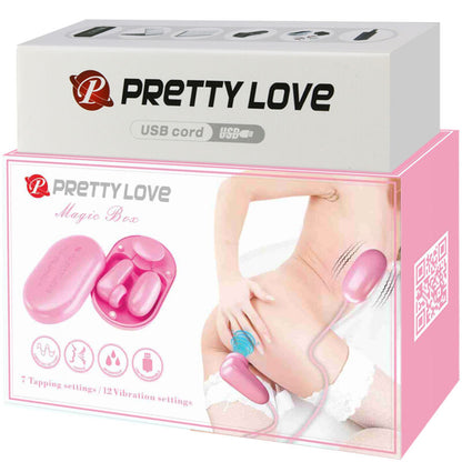 Pretty Love Magic Box Vibrating Bullet & Pink Stimulator | Niks.fi verkkokauppa