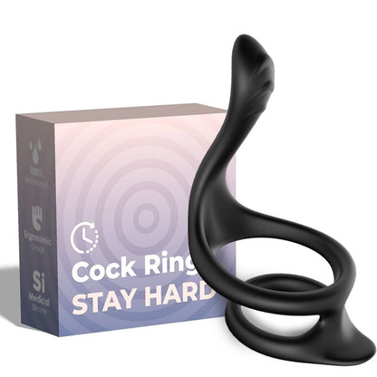 Armony Tail Double Anal Ring Black | Niks.fi verkkokauppa