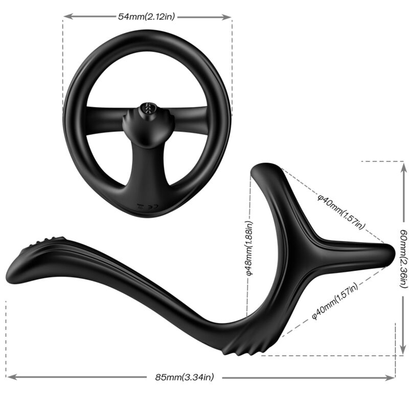 Armony Treasure Double Anal Ring Black | Niks.fi verkkokauppa
