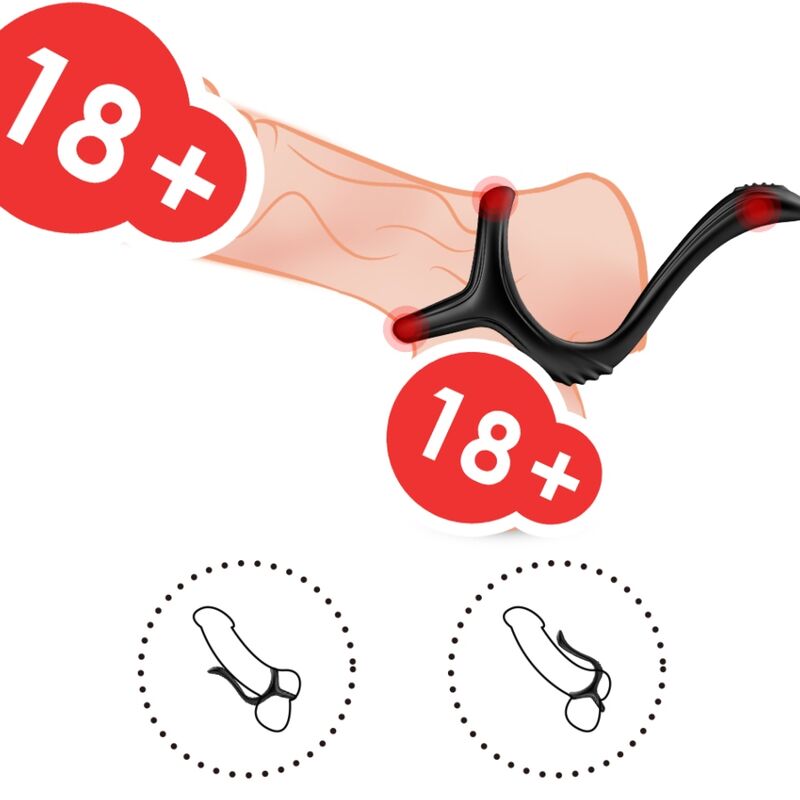 Armony Treasure Double Anal Ring Black | Niks.fi verkkokauppa