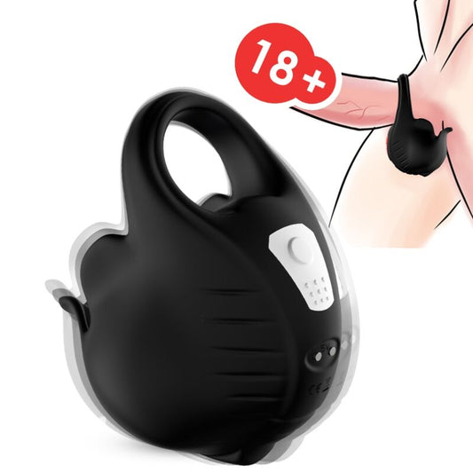 Armony Cupping Vibrator Ring Black | Niks.fi verkkokauppa