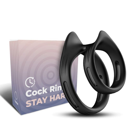 Armony Dualring Double Elastic Ring Black | Niks.fi verkkokauppa