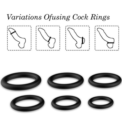 Armony Rings Silicone Black | Niks.fi verkkokauppa