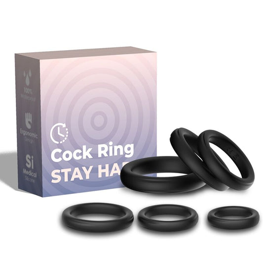 Armony Lock Rings Silicone Black | Niks.fi verkkokauppa