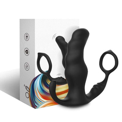 Armony Knight Vibrator Anal Prostate & Ring Remote Control Black | Niks.fi verkkokauppa