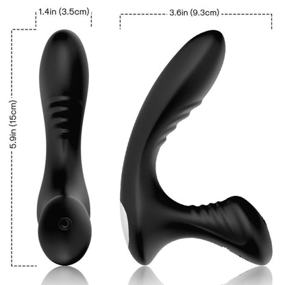 Armony Storm Vibrator Anal Prostate & Plug Remote Control Black | Niks.fi verkkokauppa