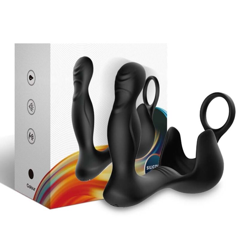Armony Surround Vibrator Anal & Stimulator Testiculos & Ring Remote Control Black | Niks.fi verkkokauppa