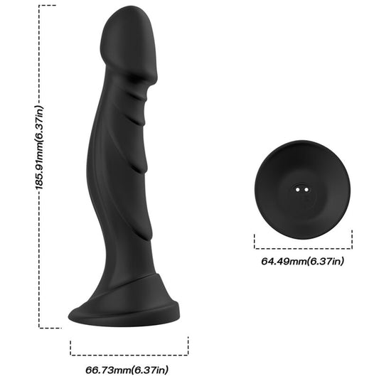 Armony Dildo Vibrator & Anal Plug Remote Control Black | Niks.fi verkkokauppa