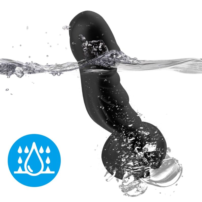 Armony Dildo Vibrator & Anal Plug Remote Control Black | Niks.fi verkkokauppa