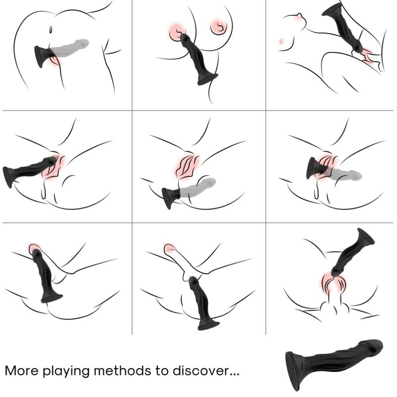 Armony Dildo Vibrator & Anal Plug Remote Control Black | Niks.fi verkkokauppa