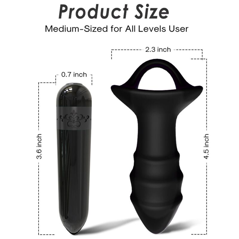 Armony Kylin Finger Vibrator & Anal Plug Remote Control Black | Niks.fi verkkokauppa