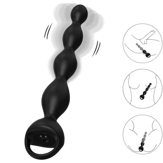 Armony Vibrator Finger Anal Plug Black | Niks.fi verkkokauppa