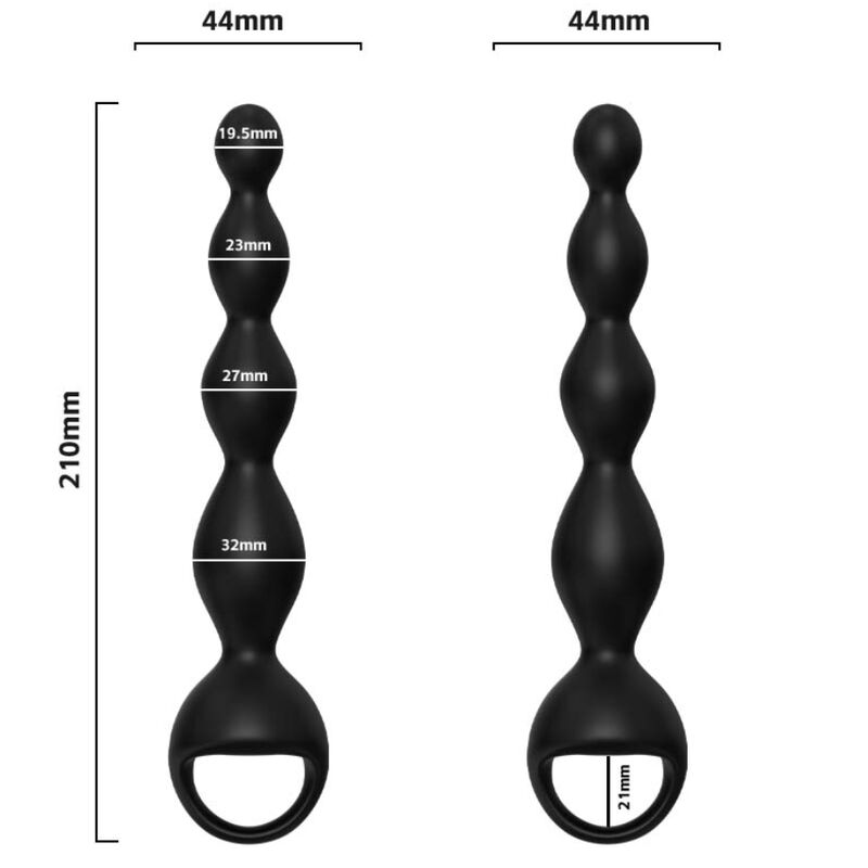 Armony Vibrator Finger Anal Plug Black | Niks.fi verkkokauppa