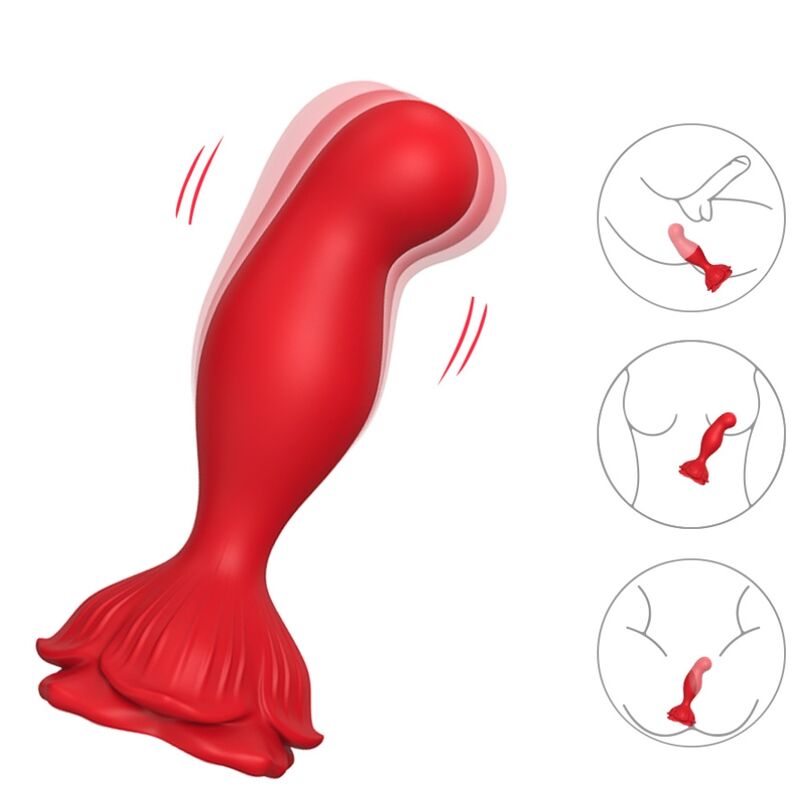 Armony Pink Vibrator & Anal Plug Remote Control Red | Niks.fi verkkokauppa