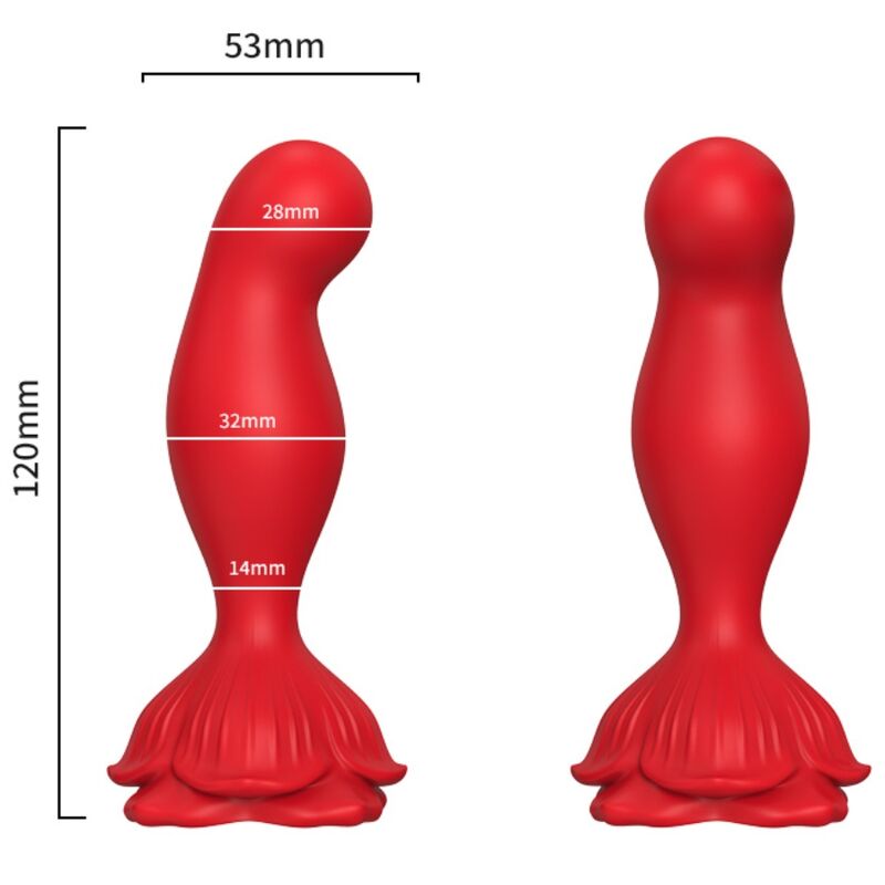 Armony Pink Vibrator & Anal Plug Remote Control Red | Niks.fi verkkokauppa