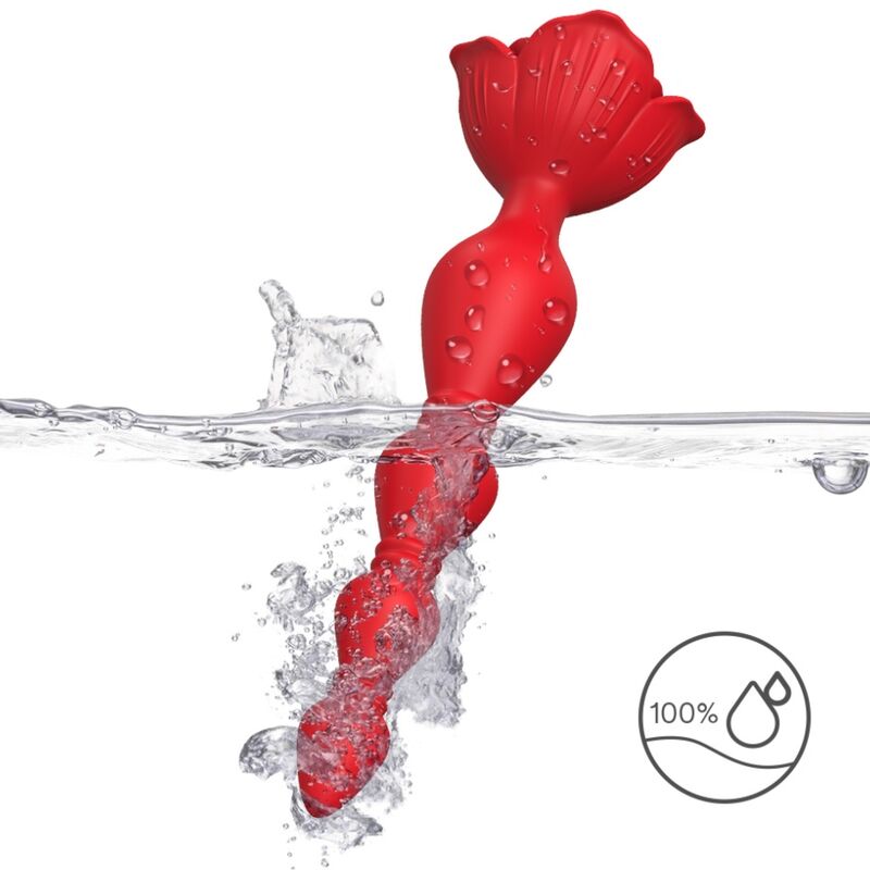 Armony Pink Vibrator Pagoda & Anal Plug Red | Niks.fi verkkokauppa