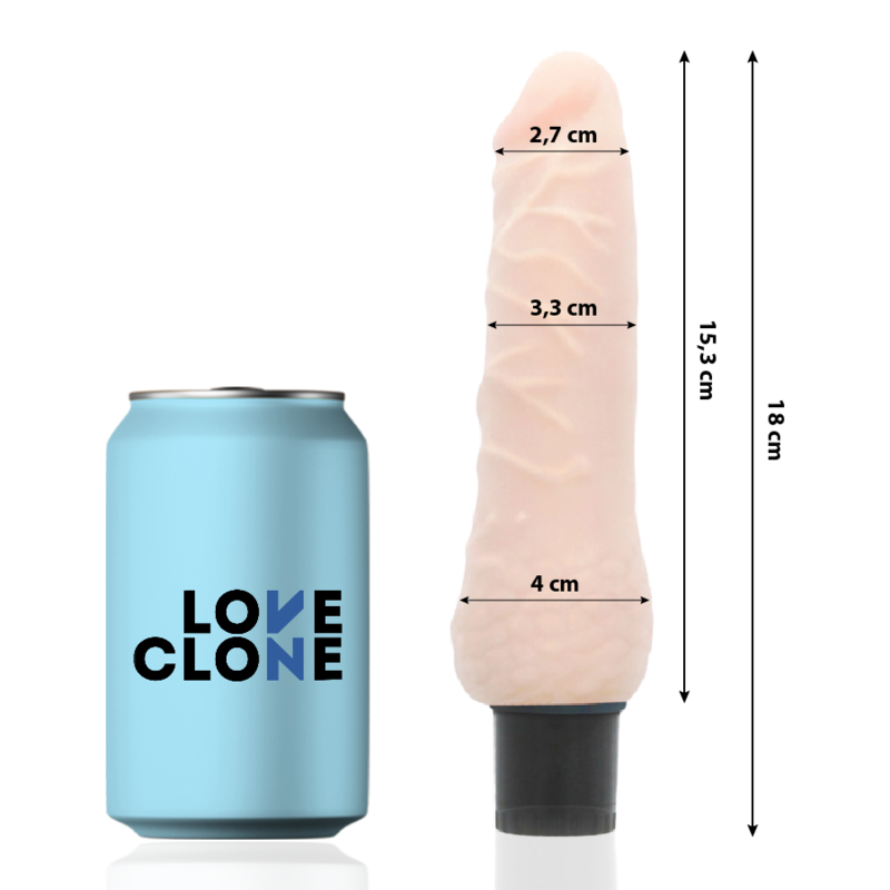 Loveclone Sven Self Lubrication Vibrator 18.5 Cm O- 3.3 Cm | Niks.fi verkkokauppa