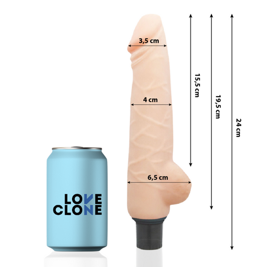 Loveclone Harald Self Lubrication Vibrator 24 Cm O- 4 Cm | Niks.fi verkkokauppa