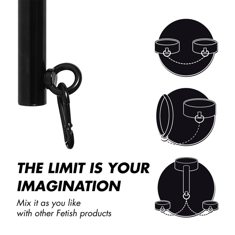 Fetish Submissive Bondage Adjustable Separator Bar 4 Pieces | Niks.fi verkkokauppa