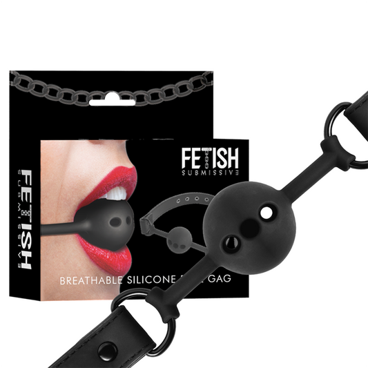 Fetish Submissive Bondage Breathable Silicone Ball Gag | Niks.fi verkkokauppa