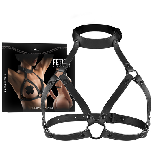 Fetish Submissive Bondage Adjustable Chest Harness | Niks.fi verkkokauppa