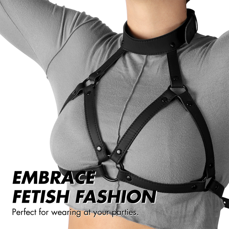 Fetish Submissive Bondage Adjustable Chest Harness | Niks.fi verkkokauppa