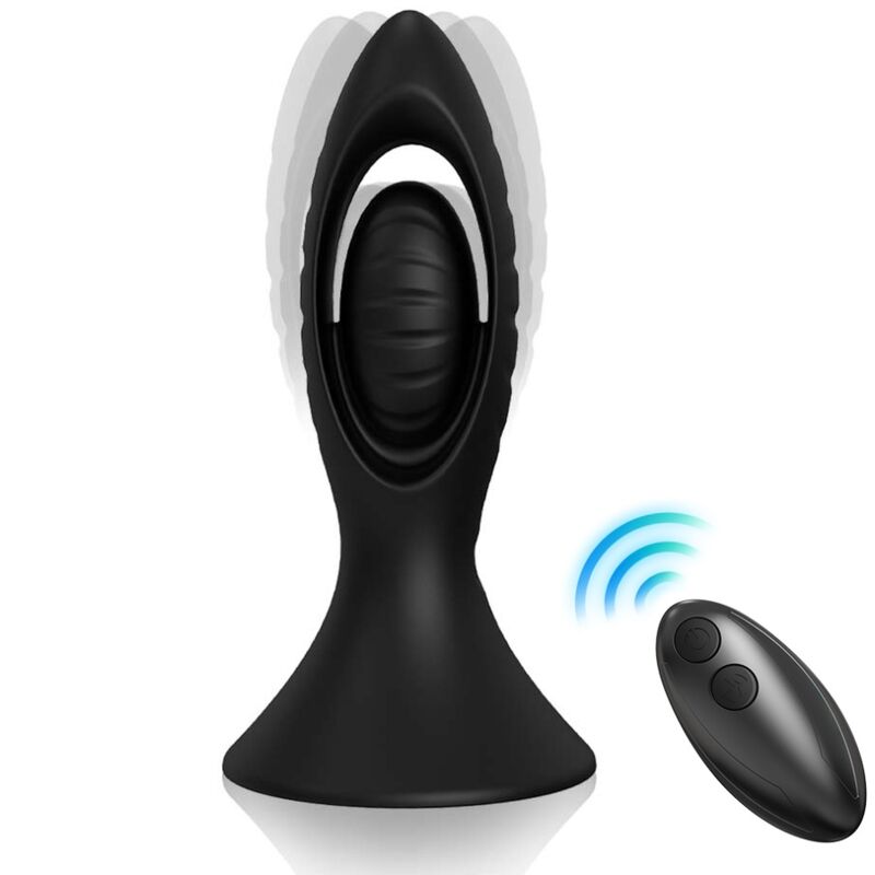 Armony Vibrator & Anal Plug Silicone Black | Niks.fi verkkokauppa