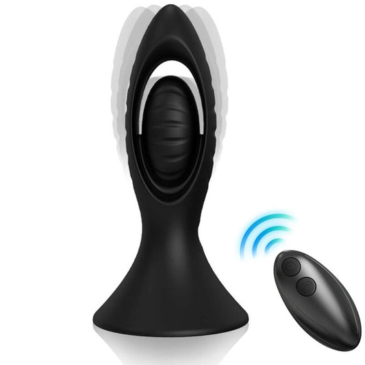 Armony Vibrator & Anal Plug Silicone Black | Niks.fi verkkokauppa