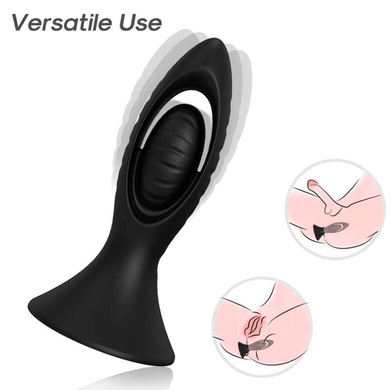 Armony Vibrator & Anal Plug Silicone Black | Niks.fi verkkokauppa