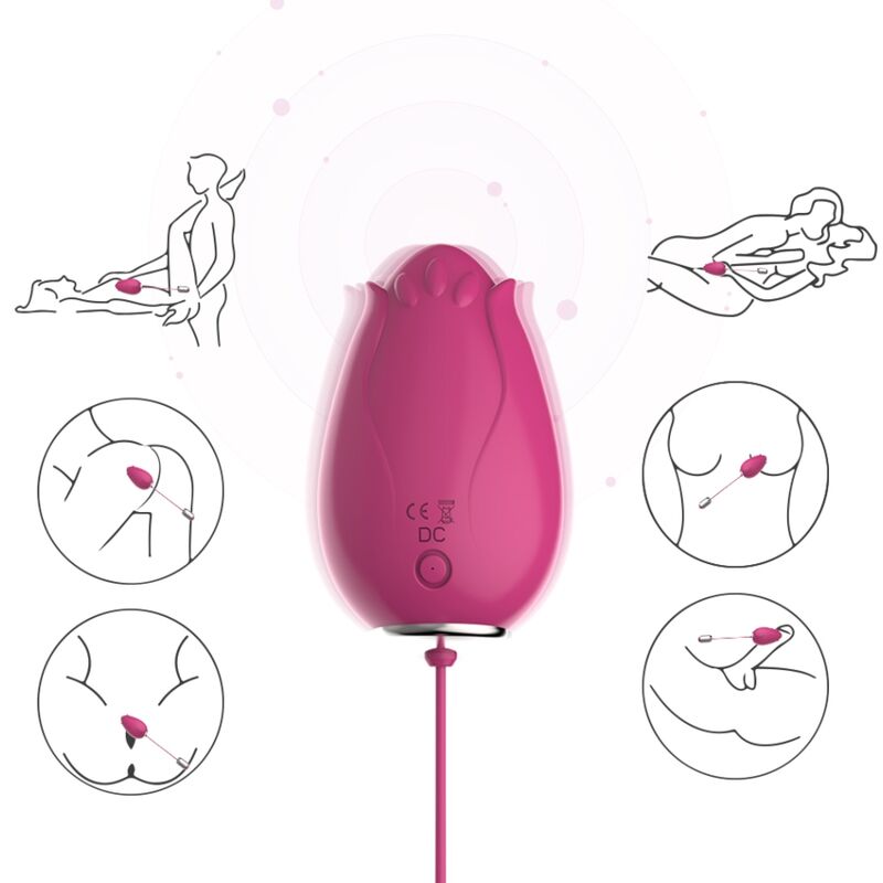 Armony Mandala Egg Vibrator G-Spot Remote Control Fuchsia | Niks.fi verkkokauppa