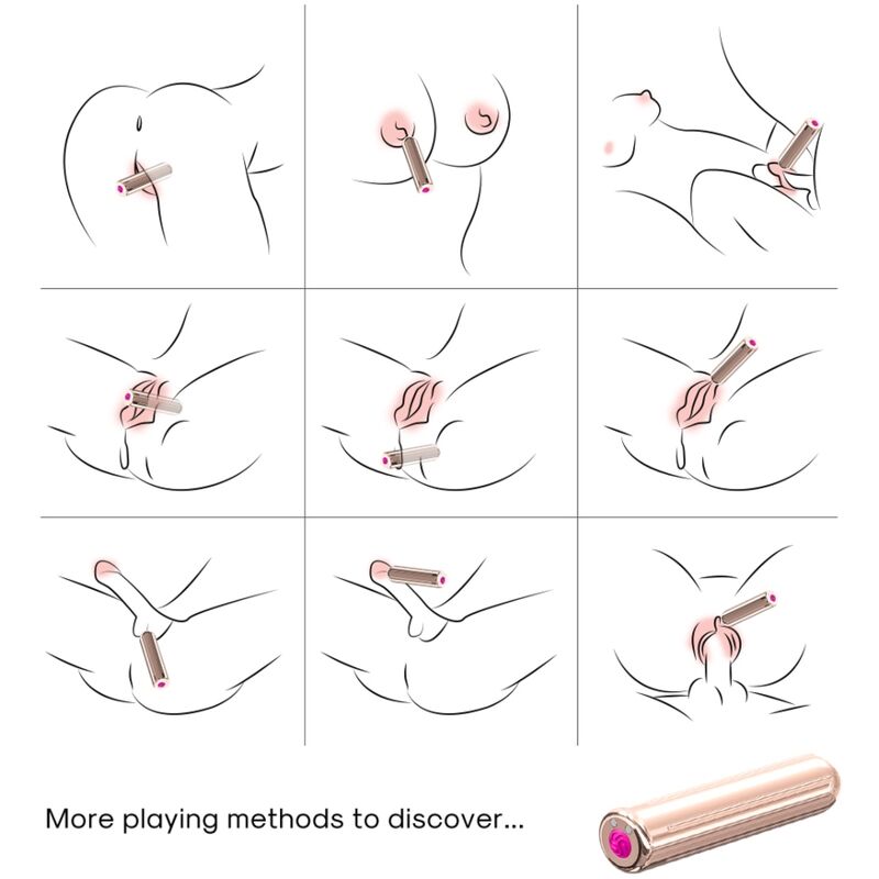 Armony Warhead Vibrator Bullet Golden 2 Cm X 8.8 Cm | Niks.fi verkkokauppa