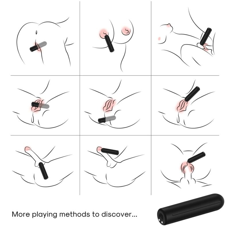 Armony Warhead Vibrator Bullet Black 2 Cm X 8.8 Cm | Niks.fi verkkokauppa