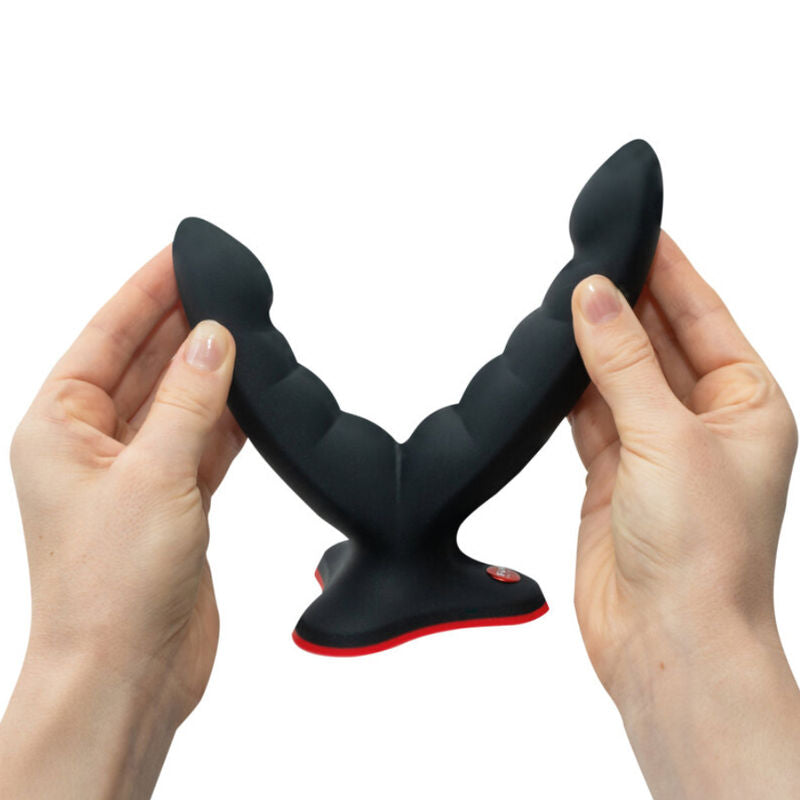 Fun Factory Ryde Double Dildo & Massager Black | Niks.fi verkkokauppa