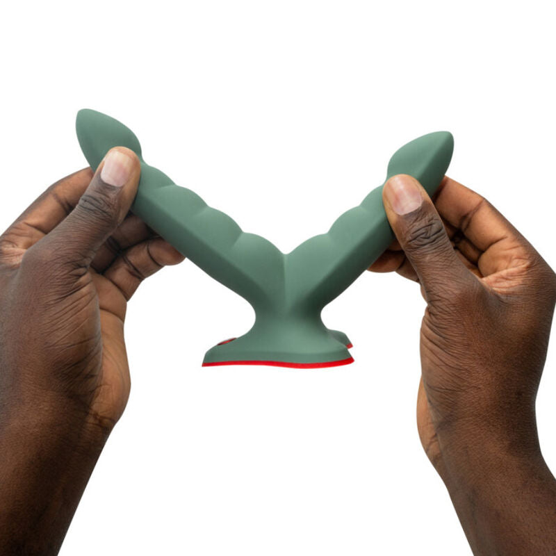 Fun Factory Ryde Double Dildo & Massager Green | Niks.fi verkkokauppa