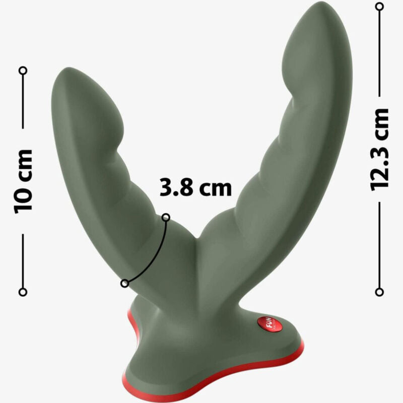 Fun Factory Ryde Double Dildo & Massager Green | Niks.fi verkkokauppa