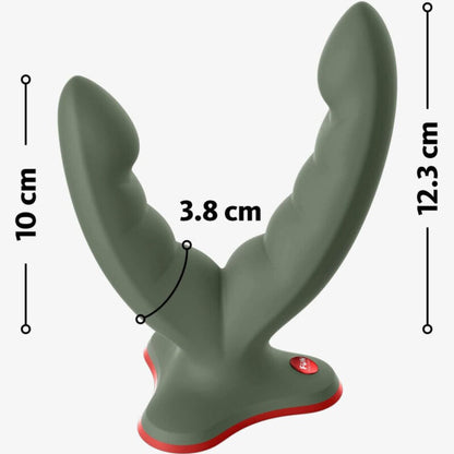 Fun Factory Ryde Double Dildo & Massager Green | Niks.fi verkkokauppa