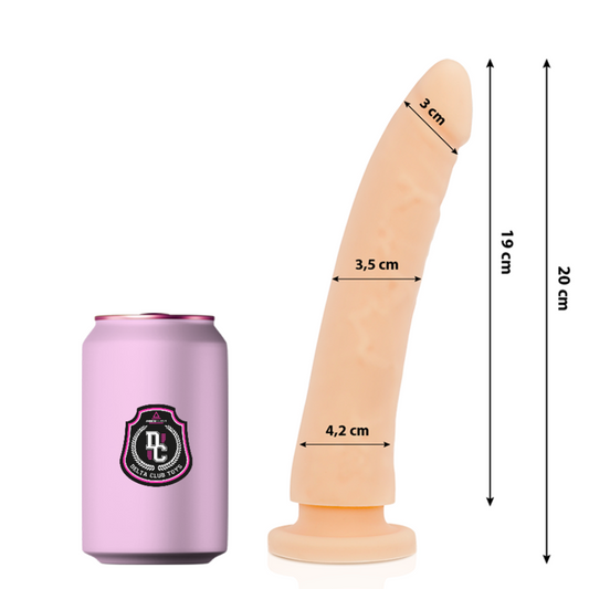 Delta Club Toys Natural Dildo Medical Silicone 20 Cm -O 4 Cm | Niks.fi verkkokauppa