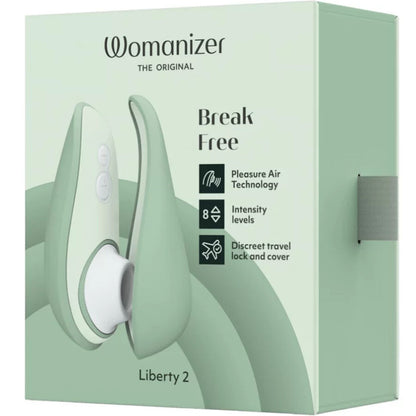Womanizer Liberty 2 Clitoris Stimulator & Sucker Light Green | Niks.fi verkkokauppa