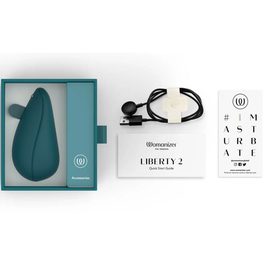 Womanizer Liberty 2 Clitoris Stimulator & Sucker Blue | Niks.fi verkkokauppa