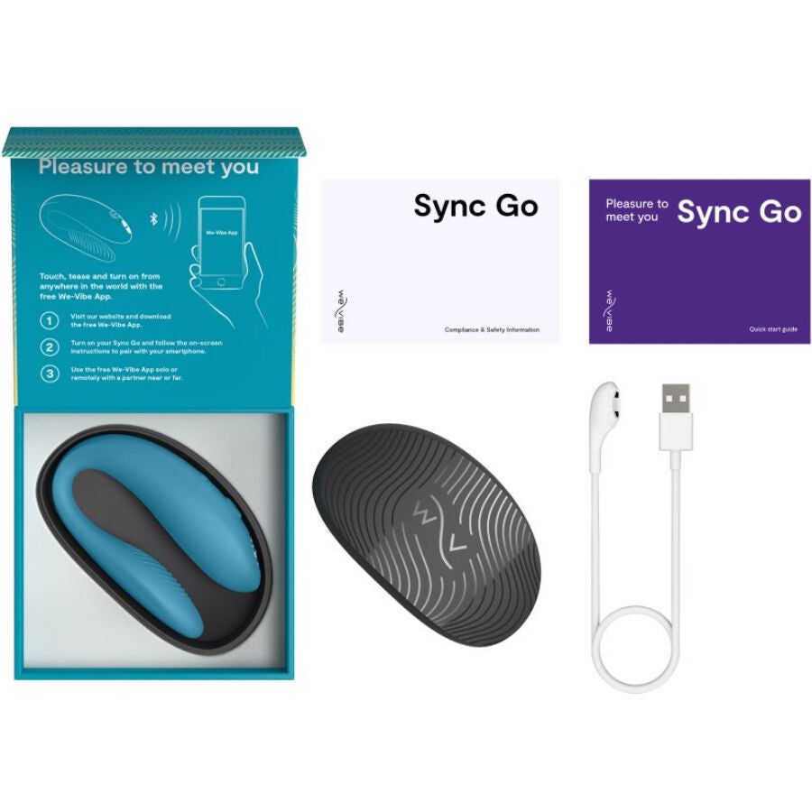 We-Vibe Sync Go Dual Stimulator Turquoise | Niks.fi verkkokauppa