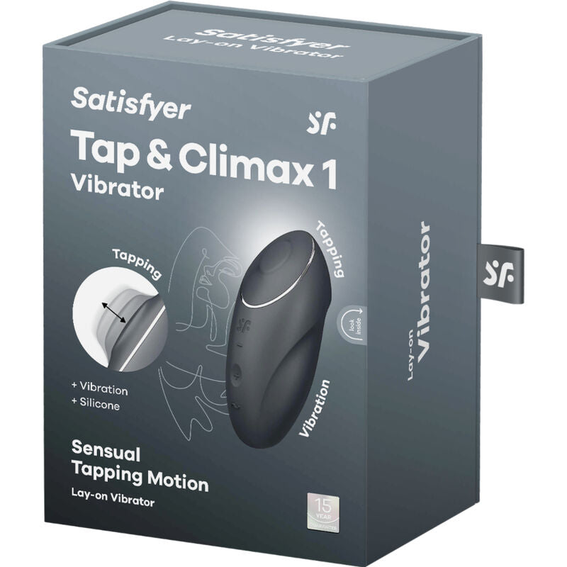 Satisfyertap & Climax 1 Lay-On Vibrator Black | Niks.fi verkkokauppa