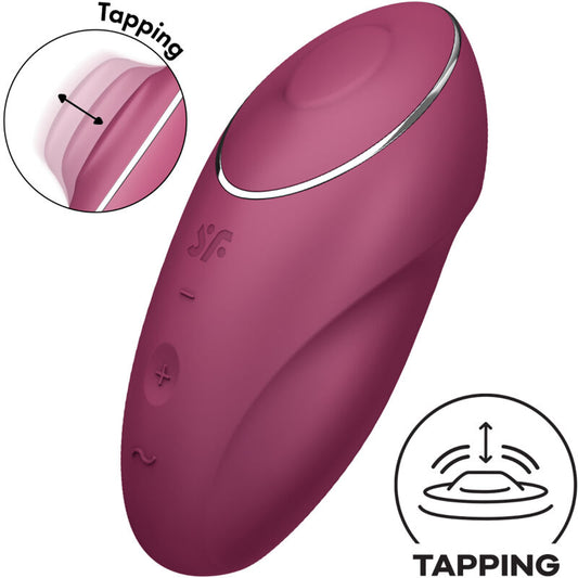 Satisfyertap & Climax 1 Lay-On Vibrator Red | Niks.fi verkkokauppa